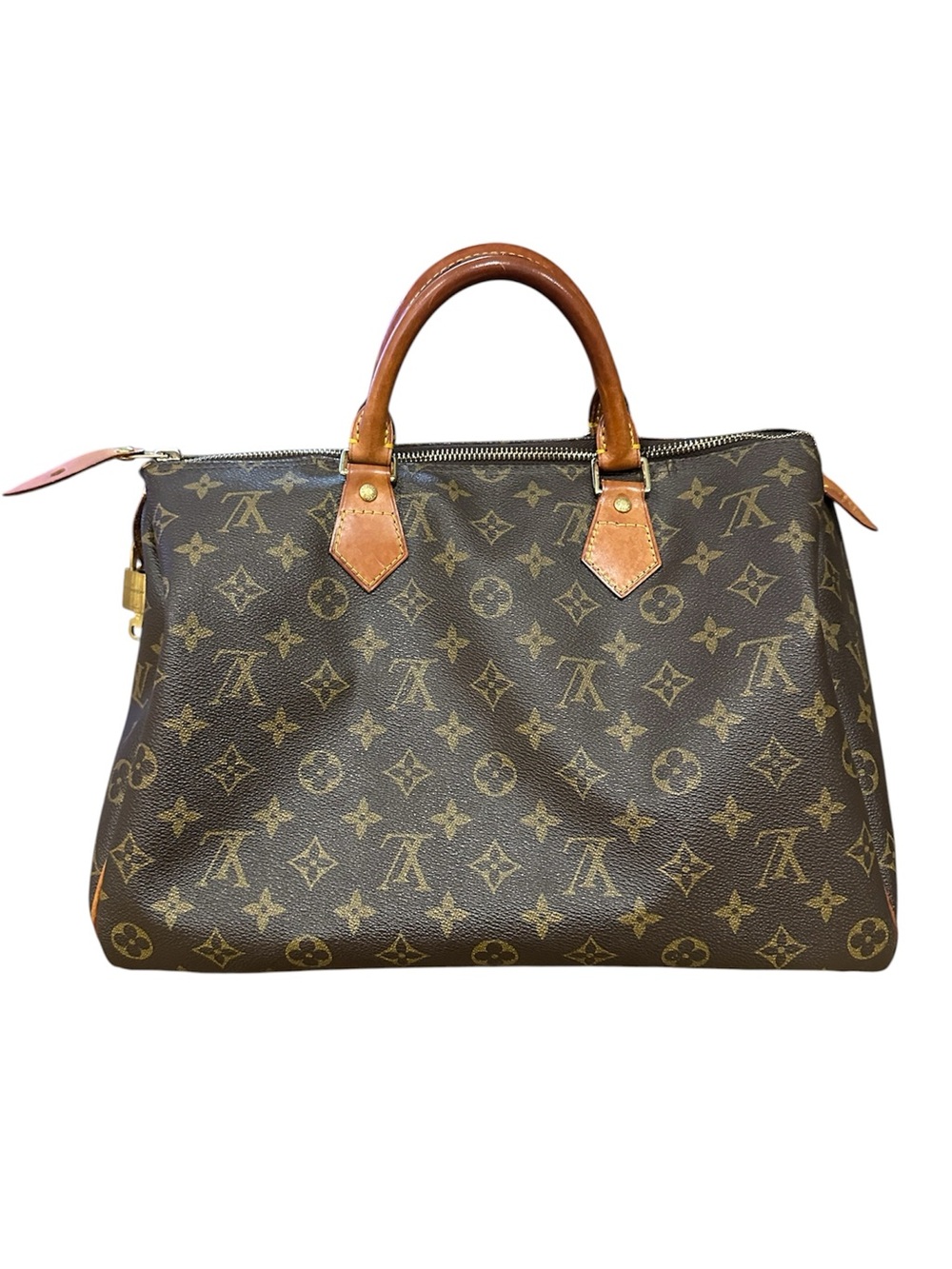 Louis Vuitton Brown Monogram Speedy 40 Satchel Handbag